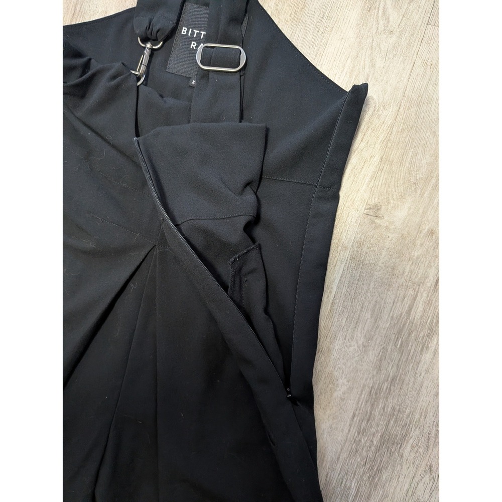 Bitte Kai Rand Wide Leg Bib Whimsigoth Utility Jumpsuit Silver Hardware Black XS - Picture 4 of 6
